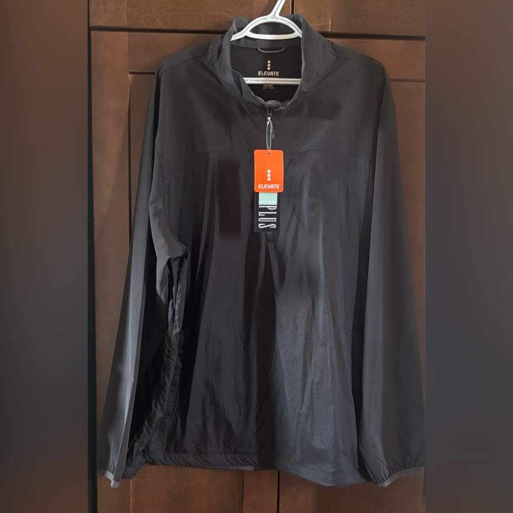 Elevate Black Windbreaker Jacket